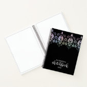 Elegant Girly White Artist Sketchbook Notitieboek (Binnen)