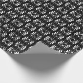 Elegant Glam Black en White Flair All Occasion Cadeaupapier (Hoek)