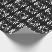 Elegant Glam Black en White Flair All Occasion Wr Cadeaupapier (Hoek)