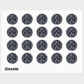 Elegant glam geometrisch patroon ronde sticker (Vel)