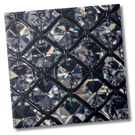 Elegant glam geometrisch patroon tegeltje