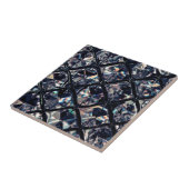 Elegant glam geometrisch patroon tegeltje (Zijkant)