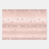 Elegant Glam Girly Blush Pink and Silver Inpakpapier Vel (Voorkant 3)