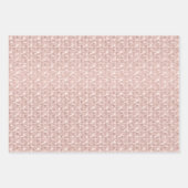 Elegant Glam Girly Blush Pink and Silver Inpakpapier Vel (Voorkant 2)