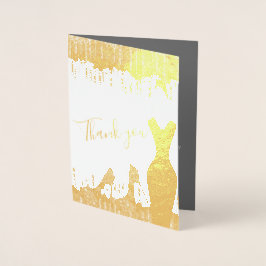 Elegant Glam Gold 50 Fab Birthday Foto Real Folie Kaarten