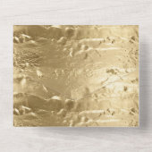 Elegant Glam Gold All In One Uitnodiging (Achterkant)