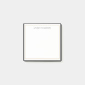 Elegant, Glam Gold & Black border Flat Post-it® Notes (Voorkant)