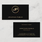 Elegant Glam Gold Blik Modern Premium - Dikte luxe Visitekaartje (Voorkant / Achterkant)