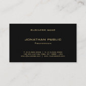 Elegant Glam Gold Blik Modern Premium - Dikte luxe Visitekaartje (Achterkant)