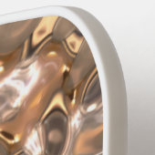 Elegant Glam Gold Stylish Handgeschreven Name Pickleball Paddle (Links Detail)