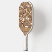 Elegant Glam Gold Stylish Handgeschreven Name Pickleball Paddle (Links)