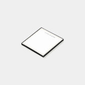 Elegant, Glam Goud & Zwarte rand Plat Post-it® Notes (Schuin)