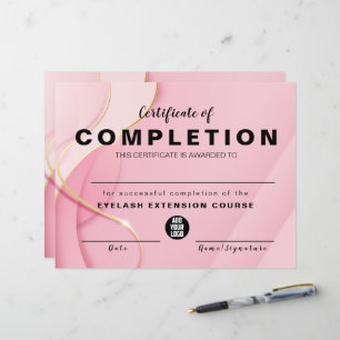 Elegant Glam Iradiscent Certificate of Complement