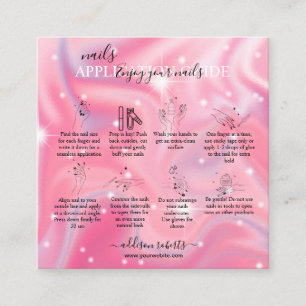 Elegant Glam Iridescent Nail Application Guide Vierkante Visitekaartje