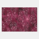 Elegant Glam Paars Sparkle Luxer Glitter Inpakpapier Vel (Voorkant 2)