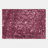 Elegant Glam Paars Sparkle Luxer Glitter Inpakpapier Vel (Voorkant)