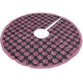 Elegant Glam Pink Diamonds Pareltjes Kerstboom Rok (Gekanteld)