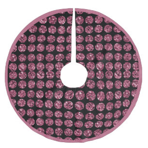 Elegant Glam Pink Diamonds Pareltjes Kerstboom Rok