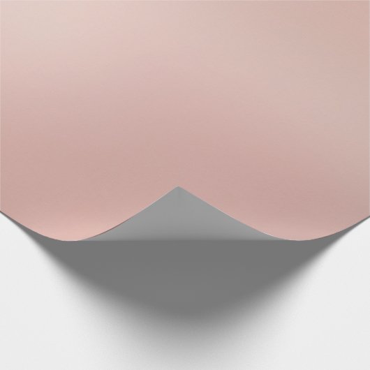 Elegant Glam Roos Gold Metallic look Modern Golden Cadeaupapier (Hoek)