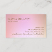 Elegant Glam Roos Gouden Glitter Drip Visitekaartje (Achterkant)