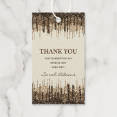 Elegant Glam Silver Gold 50 Fab Birth Real Cadeaulabels (Achterkant)