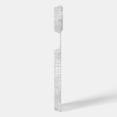 Elegant Glam White Silver Glitz Sparkle iPhone Hoesje (Rechterkant)