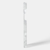 Elegant Glam White Silver Glitz Sparkle iPhone Hoesje (Linkerkant)