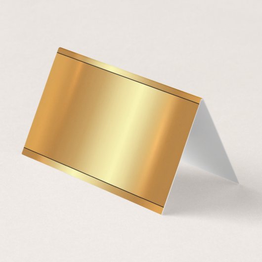 Elegant Glamor Faux Gold Luxury Sjabloon Moderne Visitekaartje (Achterkant)