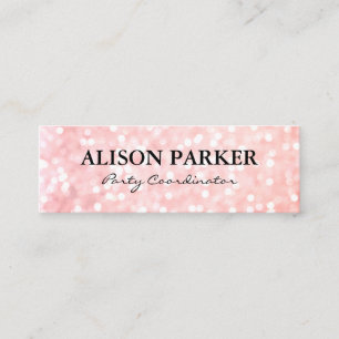 Elegant Glamor Glitter Mini Visitekaartje