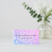 Elegant Glamor Glitter Visitekaartje (Staand voorkant)
