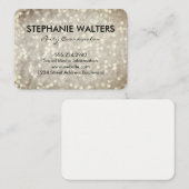 Elegant Glamor Glitter Visitekaartje (Voorkant / Achterkant)