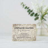 Elegant Glamor Glitter Visitekaartje (Staand voorkant)