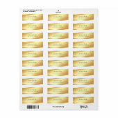 Elegant Glamor Gold Eenvoudige Sjabloon Moderne Etiket (Full Sheet)