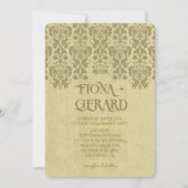 Elegant Glamor Lace Engagement Party Invitation Kaart (Voorkant)