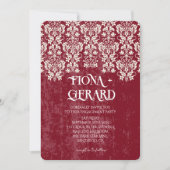 Elegant Glamor Lace Engagement Party Invitation Kaart (Voorkant)