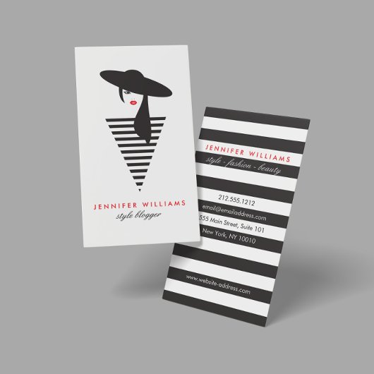 Elegant Glamor Mod Stylist, Boutique Visitekaartje