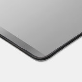 Elegant Glamorous Silver Custom Name Monogram Bureaumat (Hoek)