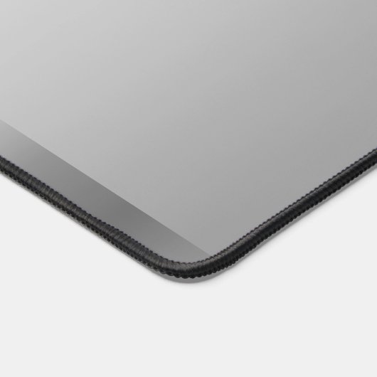 Elegant Glamorous Silver Custom Name Monogram Bureaumat (Hoek)