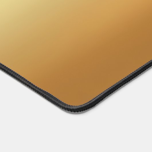 Elegant Glamour Gold Custom Name Monogram Bureaumat (Hoek)