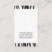 Elegant Glamour Lines (zwart/grijs) Visitekaartje (Achterkant)