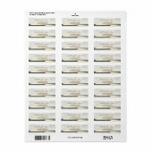 Elegant Glamour Marmer, Streep Adreslabel Etiket (Full Sheet)