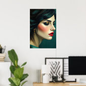 Elegant Glamour Poster (Thuiskantoor)