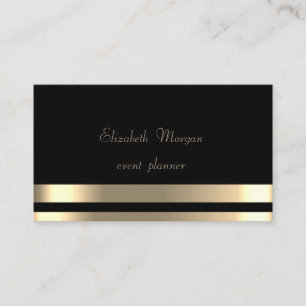 Elegant, glamoureus, afbeelding, stripes, zwart visitekaartje