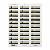 Elegant Glamoureus Black Cat Address Label-Hiel Etiket (Full Sheet)