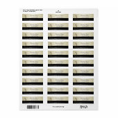 Elegant Glamoureus Cat Adres Label- Etiket (Full Sheet)