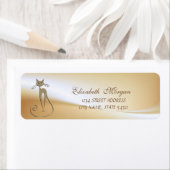 Elegant Glamoureus Cat Adres Label- Etiket (Insitu)
