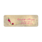 Elegant Glamoureus Chic Address Label-Hiel Etiket (Voorkant)