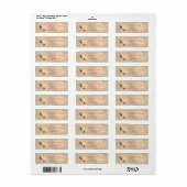 Elegant Glamoureus Chic Address Label-Hiel Etiket (Full Sheet)