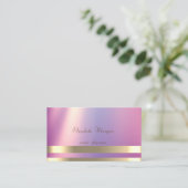 Elegant, glamoureus, Chic, Stripes, luchtig Visitekaartje (Staand voorkant)