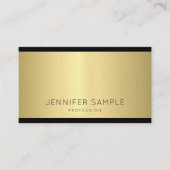 Elegant Glamoureus Design Modern Gold Trendy Luxe Visitekaartje (Voorkant)